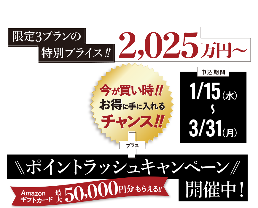 SINCE BiSS限定3プランキャンペーン1月15日(水)～3月31日(月)まで