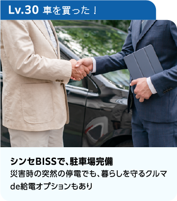 Lv.30 車を買った！