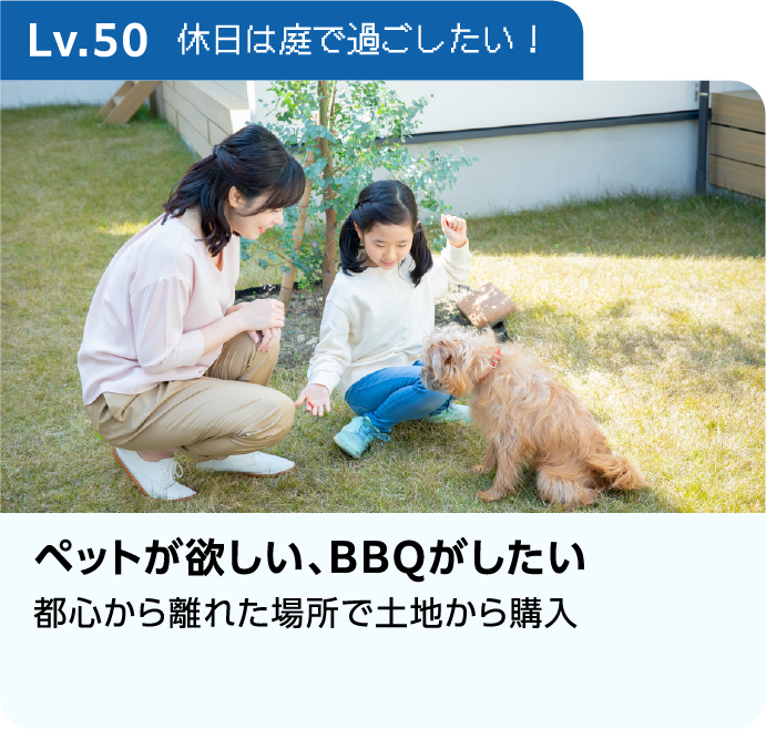 Lv.50 休日は庭で過ごしたい！