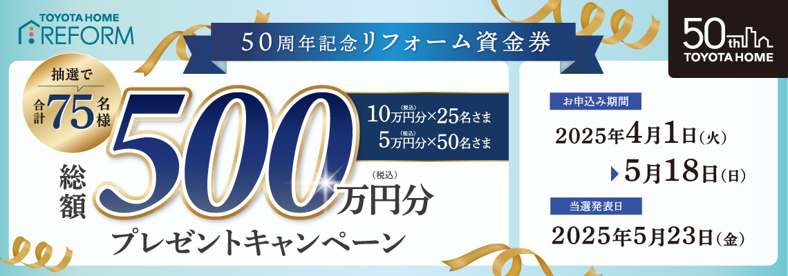 THC50周年資金券キャンペーン